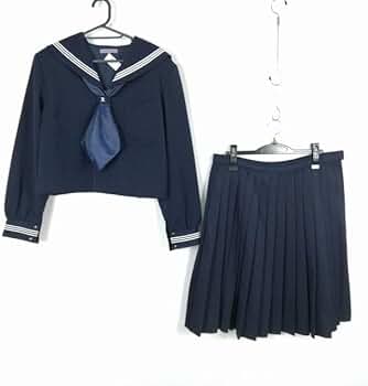 Amazon.co.jp: [HIRA] セーラー服 スカート スカーフ 冬物 白3